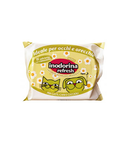 INODORINA TOALHITAS REFRESH CAMOMILA 15 UNID